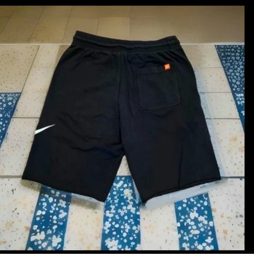 NIKE French Terry Alumni Basketball Shorts Swoosh Logo Pockets 100% Cotton SzS